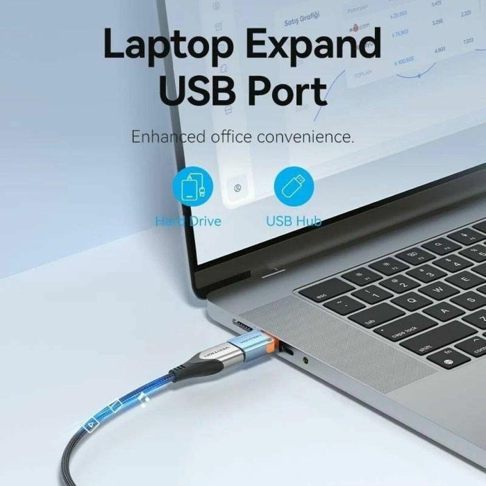 Adaptador USB a USB-C Vention CUBH0 1