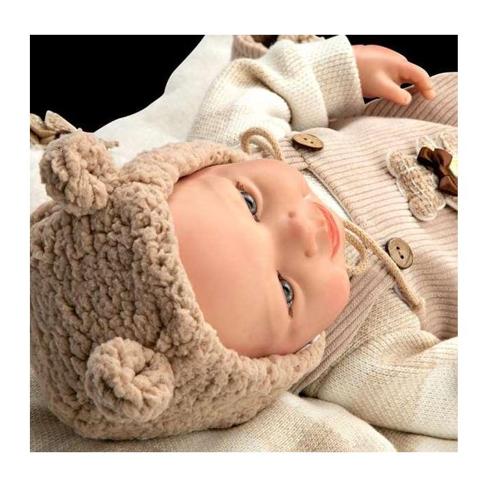 Muñecas Arias Muñeco Reborn Ruben c/cojin, Cuerpo Blando 45 cm 2