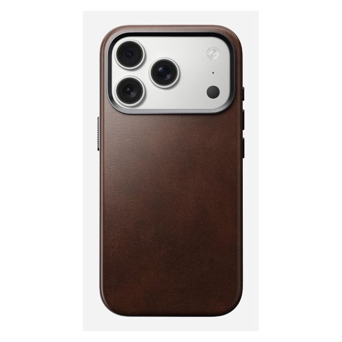 Nomad Traditional Leather Case para iPhone 17 Pro - Funda de Cuero Marrón Rustic Brown, Compatible con MagSafe 6 Nomad Traditional Leather Case para iPhone 17 Pro - Funda de Cuero Marrón Rustic Brown, Compatible con MagSafe 6
