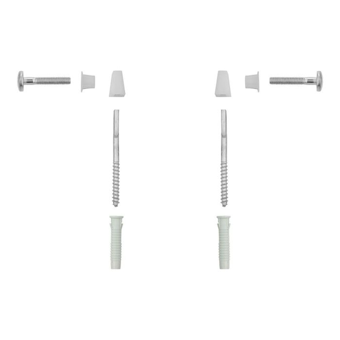 Roca av0007600r Kit de Fijación de Acero Inoxidable para Inodoro y Bidé de Suelo Modelo Dama con Tacos de Expansión