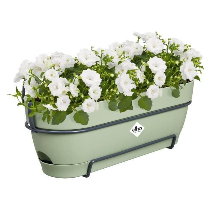 Elho Vibia Campana Balconniere Allin1 50 - Verde - L 50 x B 26 x H 17 cm - Balcón - 100% reciclado 1