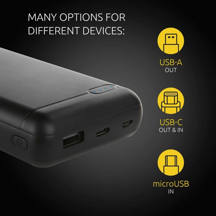 Intenso Powerbank XS20000 20000 mAh Negro - Polímero de litio - Ref: 7313550 12 Intenso Powerbank XS20000 20000 mAh Negro - Polímero de litio - Ref: 7313550 12