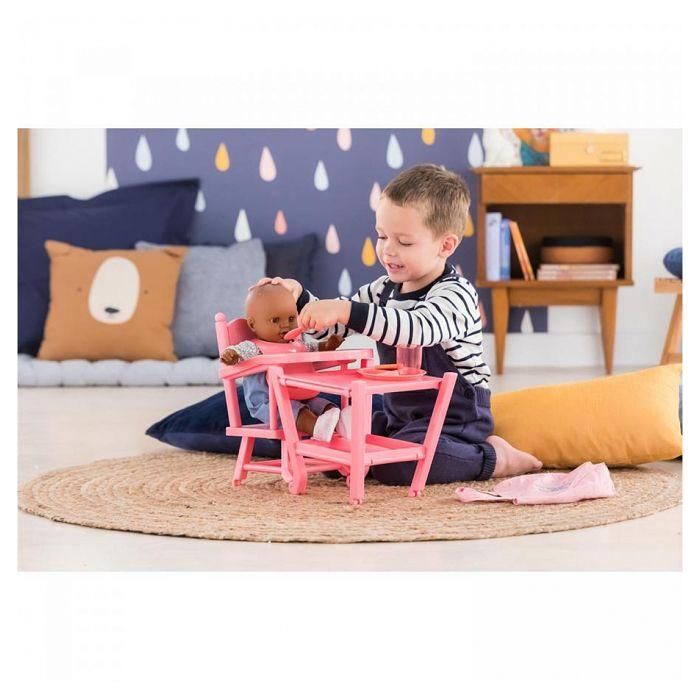 Corolle COR4062013141299 Silla Alta Rosa para Muñecos de 36-42 cm, Accesorio Comidas Juguete Niños 3+ Años 3