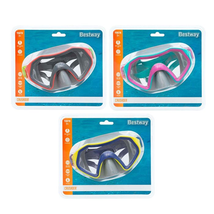 Bestway Mascara Buceo Adulto Correa Anatomica Color Surtido +14 Años Playa y Piscina 22044 3 Bestway Mascara Buceo Adulto Correa Anatomica Color Surtido +14 Años Playa y Piscina 22044 3