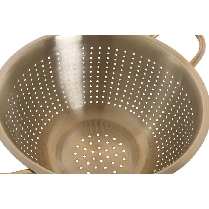 DKD Home Decor Escurridor Dorado Inox 24 x 19 x 24 cm 2