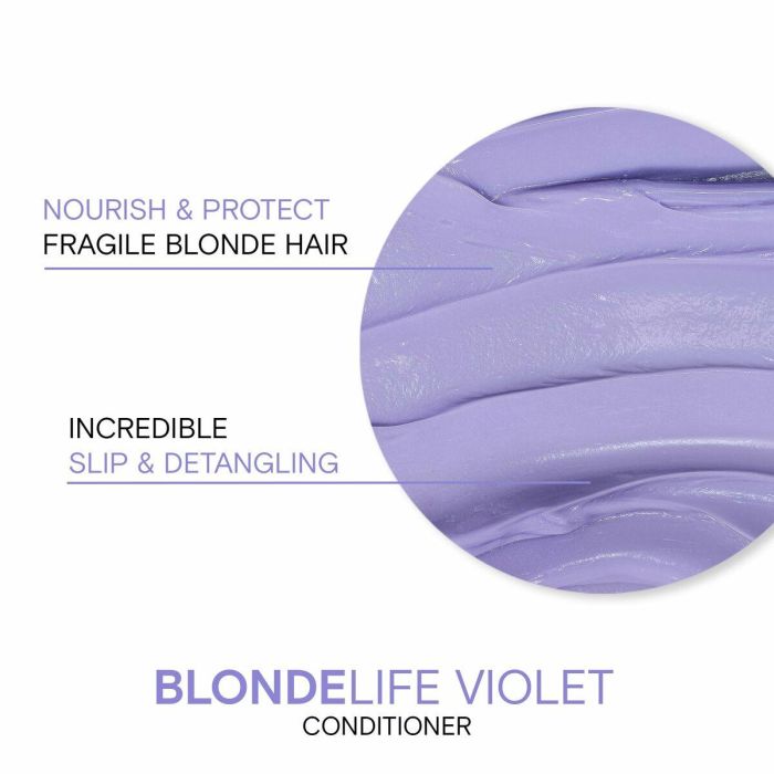 Joico BLONDE LIFE violet conditioner 1000 ml – Acondicionador matizador para cabello rubio, hidrata y nutre 4