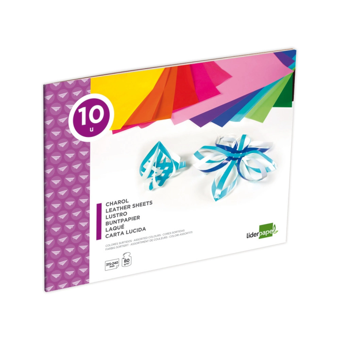 Liderpapel Bloc trabajos manuales 240x315mm 10 hojas colores surtidos 6