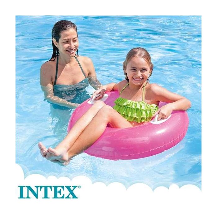 Intex Flotador Rueda Neón Hinchable PVC 76 cm con Asas para Niños +8 Años - Modelos Surtidos 7