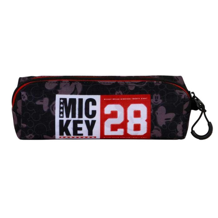Disney Mickey Mouse Estuche Portatodo Cuadrado FAN 2.2 Year, Negro, Ripstop, Resistente a Líquidos 2