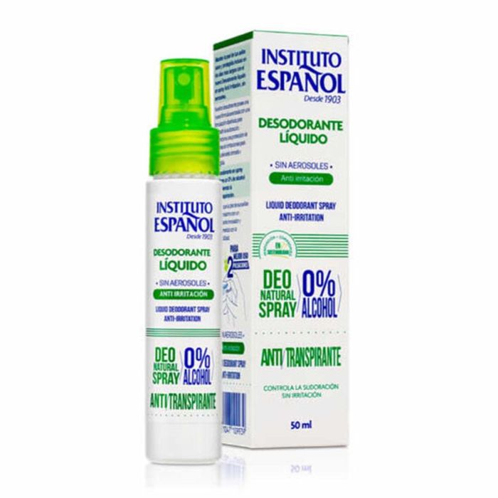 INSTITUTO ESPAÑOL Spray desodorante sin alcohol anti-transpirante 50 ml vaporizador