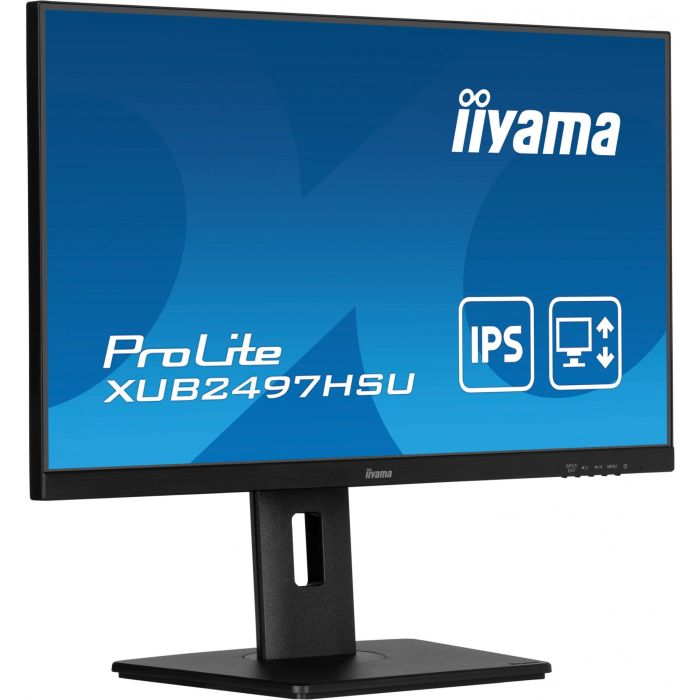iiyama XUB2497HSU-B2 Monitor 24" FHD IPS 1ms 100Hz (1920x1080) con USB-Hub, HDMI, DP, Altavoces y Pivot Negro 8