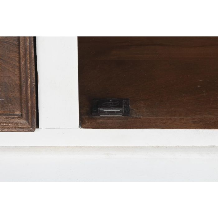Aparador DKD Home Decor Blanco Marrón oscuro Madera de mango (180 x 46 x 83 cm) 7 Aparador DKD Home Decor Blanco Marrón oscuro Madera de mango (180 x 46 x 83 cm) 7