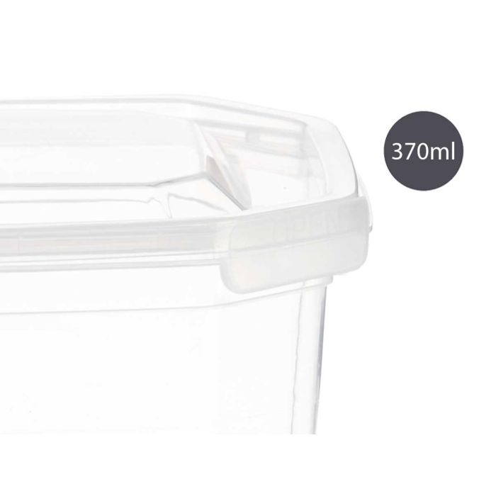 Fiambrera Plastico Rectangular 370Ml Leknes 10X5CM (24 Unidades) 3 Fiambrera Plastico Rectangular 370Ml Leknes 10X5CM (24 Unidades) 3