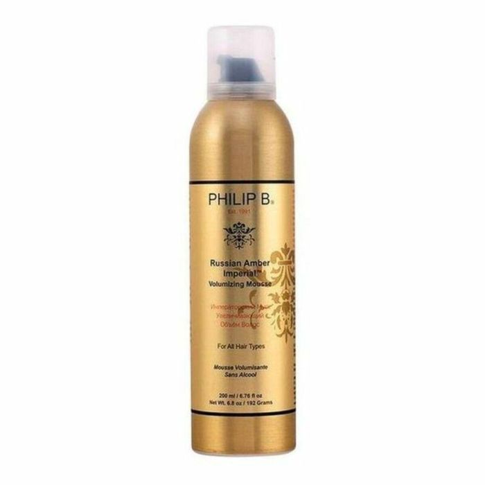 Philip B RUSSIAN AMBER Imperial Voluminizing Mousse 200ml – Hidrata, Fortalece y da Brillo a todo tipo de Cabello