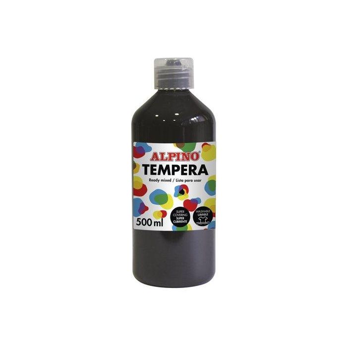 Tempera Alpino Liquida 500 Ml (Botella) Negro
