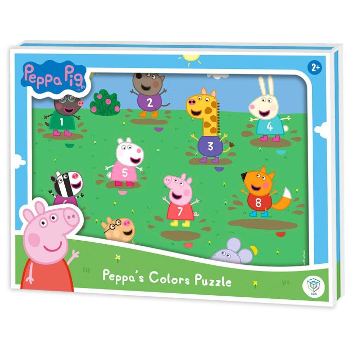 Deqube Puzzle De Madera Peppa Pig Colores Para Niños +2 Años Motricidad Fina Aprendizaje 4 Deqube Puzzle De Madera Peppa Pig Colores Para Niños +2 Años Motricidad Fina Aprendizaje 4