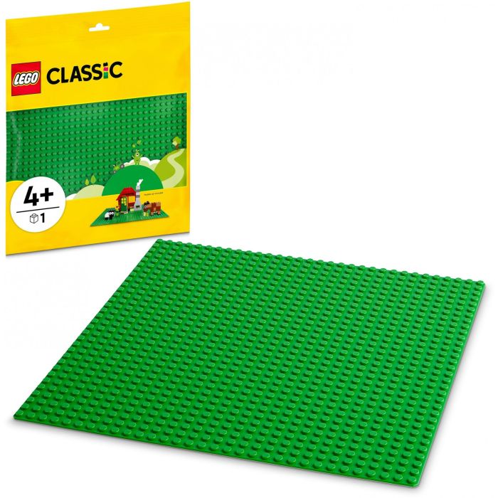 LEGO 11023 Classic Placa Base Verde 32x32 con Montantes para Construir, Ensamblar y Exhibir 6