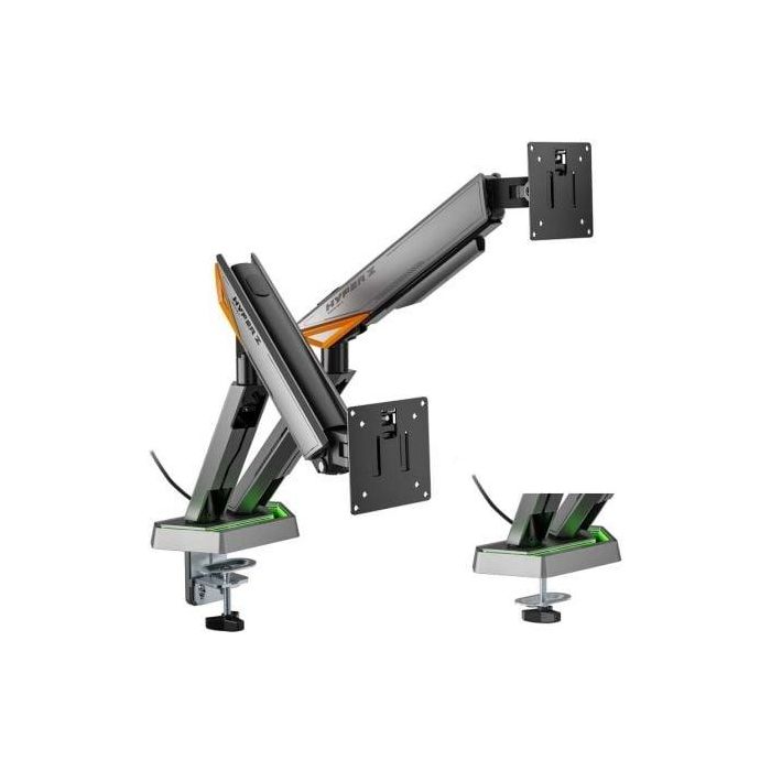 Aisens DT38TSRRGB-349 Soporte de Mesa Gaming para Monitor con Iluminación RGB, Giratorio, Inclinable, Articulado, hasta 38 pulgadas y 16kg 2 Aisens DT38TSRRGB-349 Soporte de Mesa Gaming para Monitor con Iluminación RGB, Giratorio, Inclinable, Articulado, hasta 38 pulgadas y 16kg 2