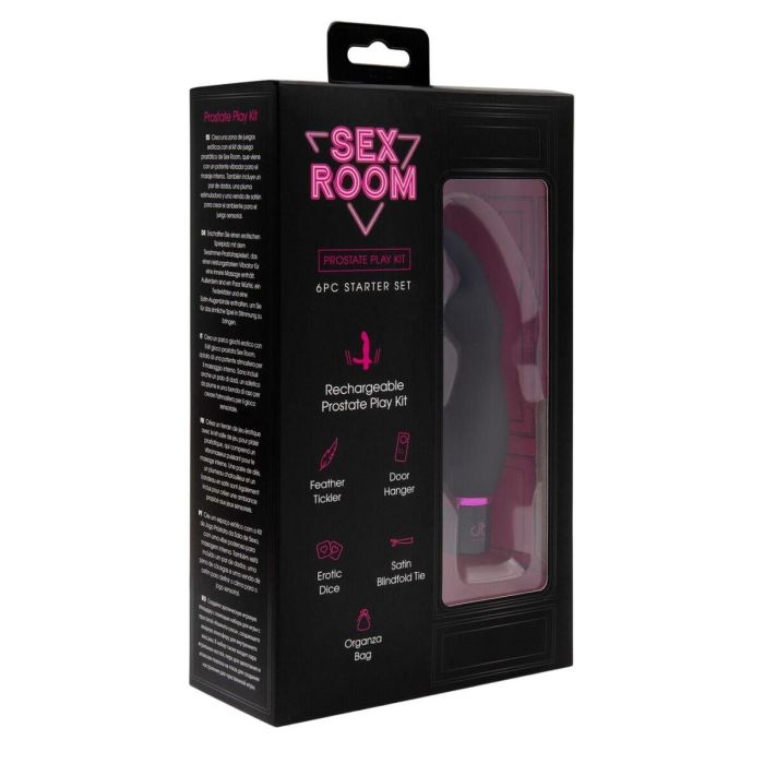 Vibrador clásico Dream Toys Sex Room Raunchy Kit Negro 1 Vibrador clásico Dream Toys Sex Room Raunchy Kit Negro 1