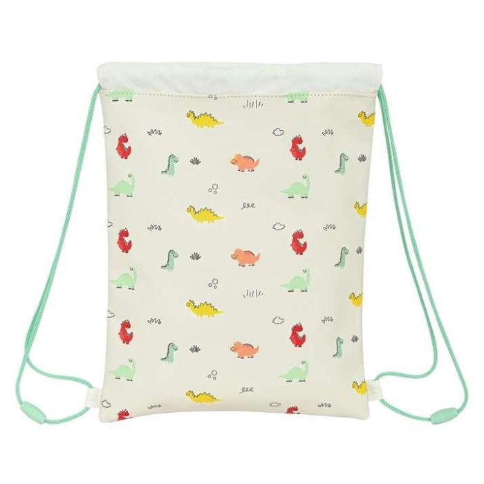 Bolsa Mochila con Cuerdas Safta Dinos Crema 1