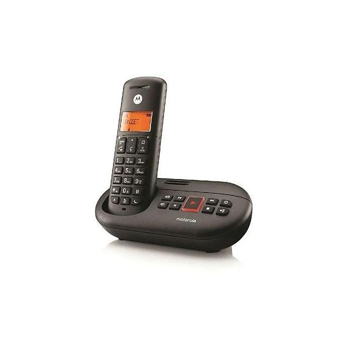 Motorola Telefono Inalambrico E211 Negro Dect Digital Con Contestador Motorola Telefono Inalambrico E211 Negro Dect Digital Con Contestador