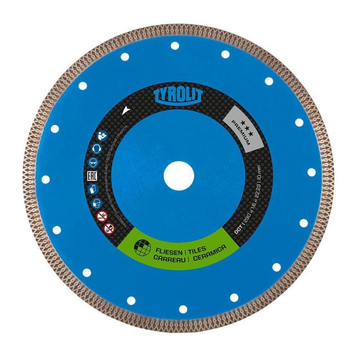 Tyrolit 639560 Disco Diamantado Continuo 1A1R DCT Ø125 x 1,2 x 22,23 mm para Baldosas Cerámicas y Gres Tyrolit 639560 Disco Diamantado Continuo 1A1R DCT Ø125 x 1,2 x 22,23 mm para Baldosas Cerámicas y Gres
