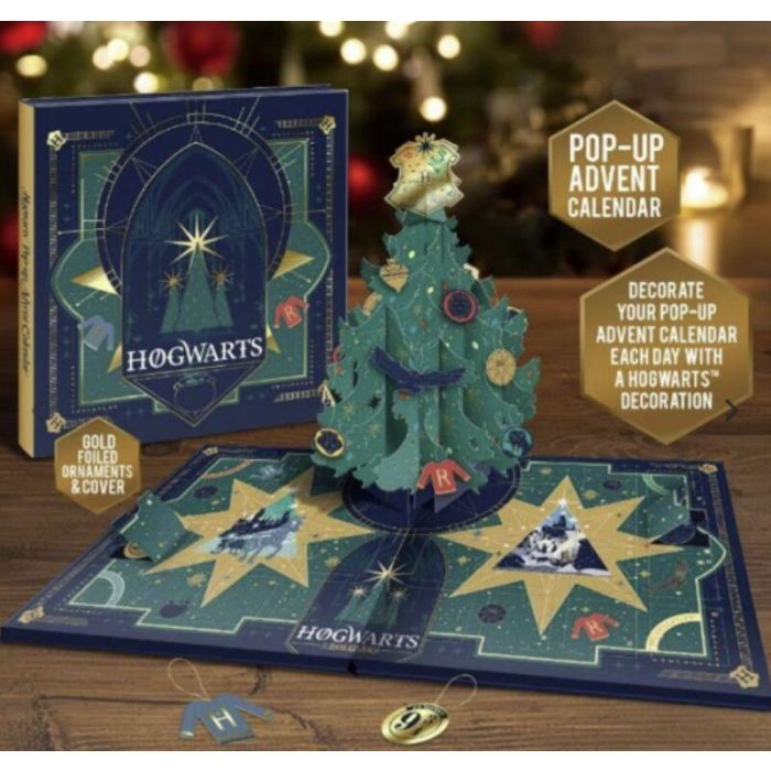 Paladone Calendario Adviento Harry Potter Pop con 24 adornos de papel de aluminio dorado
