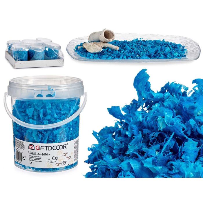 Giftdecor Bote Viruta Decorativa Azul Claro 13x14x14 cm (6 Unidades) Giftdecor Bote Viruta Decorativa Azul Claro 13x14x14 cm (6 Unidades)