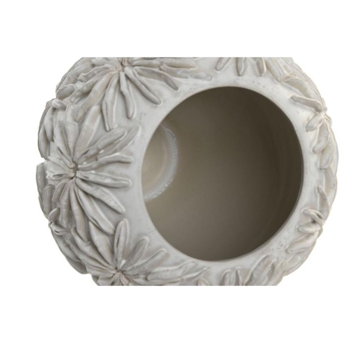 DKD Home Decor Jarrón Shabby de Cerámica Blanco 27 x 27 x 35 cm 1