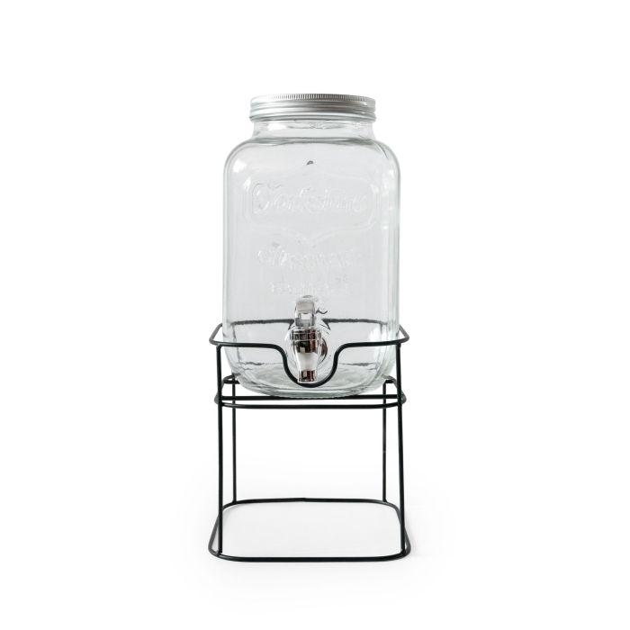 Inde Tarro Dispensador con Grifo 4L y Soporte de Metal, Medidas 17.4 x 30.5 x 16.9 cm 8