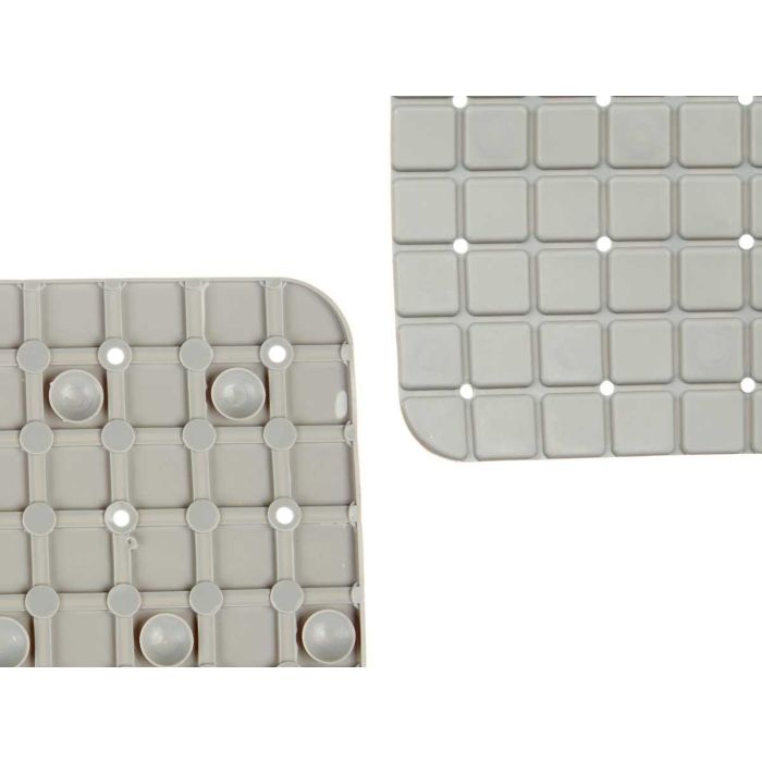Alfombra Baño Antideslizante Cuadros Gris Grd Berilo 6X45CM (6 Unidades) 3 Alfombra Baño Antideslizante Cuadros Gris Grd Berilo 6X45CM (6 Unidades) 3