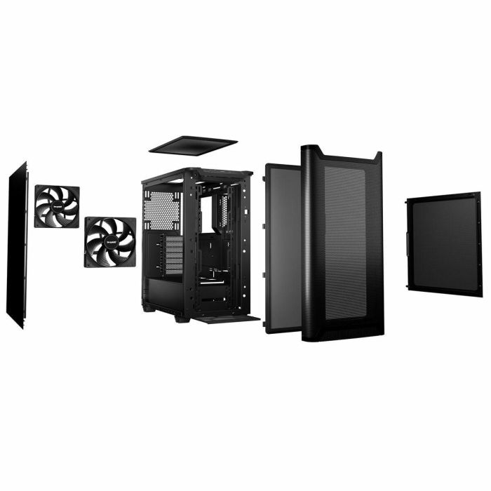 be quiet! PURE BASE 501 Airflow Midi Tower PC ATX Negra con Filtro Antipolvo y USB-C 17