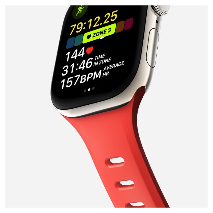 Nomad Tempo Band - Pulsera para Apple Watch 41mm / 42mm - Caucho, Color Coral Crush, Ajustable, Resistente al Agua 2