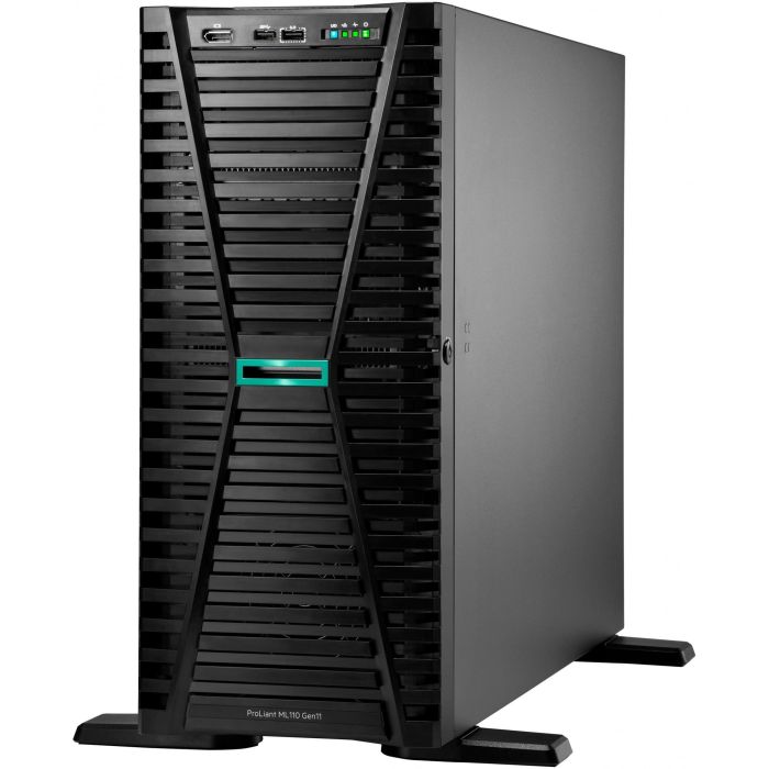 HPE P71647-425 Servidor Torre ProLiant ML110 Gen11 Intel Xeon Bronze 3508U, 32GB DDR5 RAM, 2x 2TB SATA HDD, 1000W Redundante