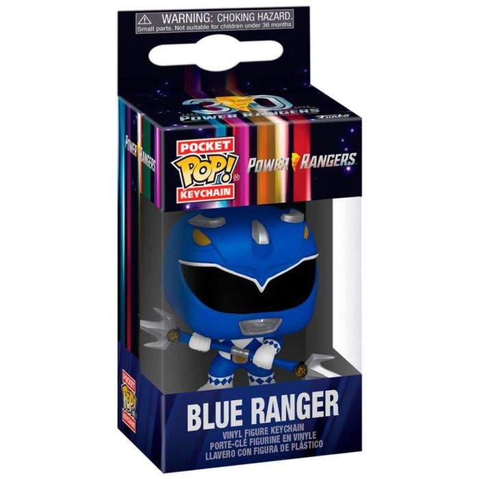 Llavero Pocket POP Power Rangers 30th Anniversary Blue Ranger 1 Llavero Pocket POP Power Rangers 30th Anniversary Blue Ranger 1