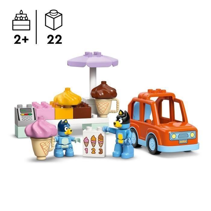 LEGO 10458 DUPLO Visita a la heladería de Bluey - Set de construcción para niños de 2 años 1 LEGO 10458 DUPLO Visita a la heladería de Bluey - Set de construcción para niños de 2 años 1