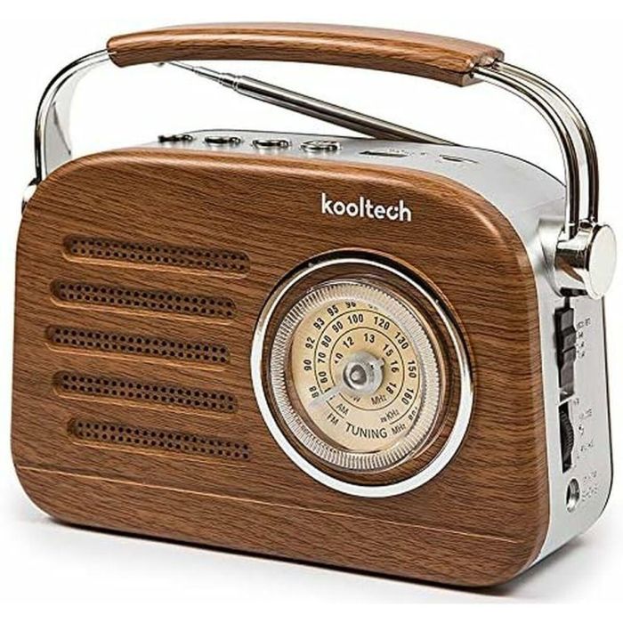 Radio Portátil Bluetooth Kooltech Retro AM/FM 0 Radio Portátil Bluetooth Kooltech Retro AM/FM 0