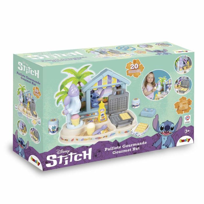 Smoby Stitch Beach Bar Playset, Set de Juego Temático de Playa con 12 Accesorios, para Niños de 3 Años 1 Smoby Stitch Beach Bar Playset, Set de Juego Temático de Playa con 12 Accesorios, para Niños de 3 Años 1