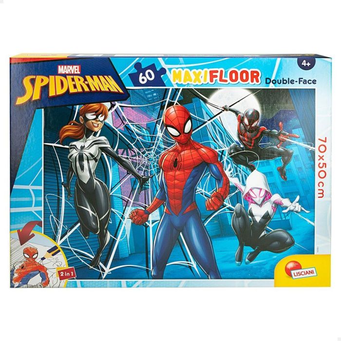 Puzzle Infantil Spider-Man Doble cara 60 Piezas 70 x 1,5 x 50 cm (6 Unidades) 5 Puzzle Infantil Spider-Man Doble cara 60 Piezas 70 x 1,5 x 50 cm (6 Unidades) 5