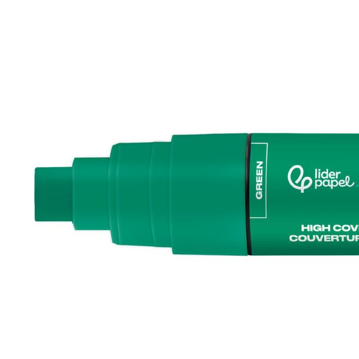 Rotulador Liderpapel Acrylic Base Agua Todo Tipo De Superficie Punta Rectangular 10 mm Verde 2 Rotulador Liderpapel Acrylic Base Agua Todo Tipo De Superficie Punta Rectangular 10 mm Verde 2