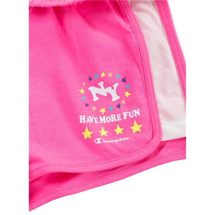 Pantalones Cortos Deportivos para Niños Champion Rosa Fucsia 1