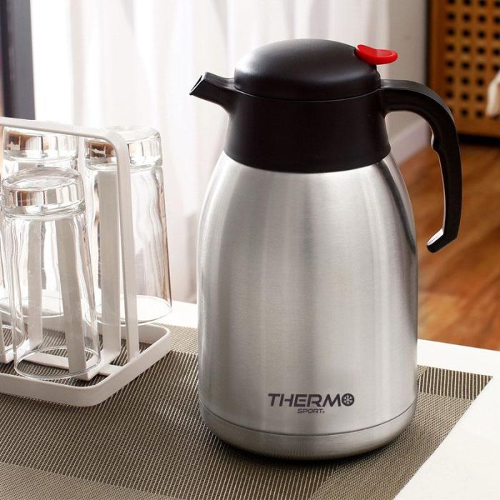 Jarra Termo Inox 1.5 Lt con Pulsador Thermosport (6 Unidades) 5 Jarra Termo Inox 1.5 Lt con Pulsador Thermosport (6 Unidades) 5