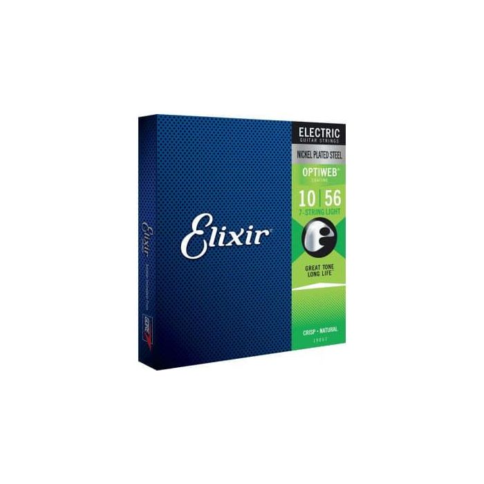 Elixir Cuerdas Optiweb Eléctrica 7 Cuerdas Calibre 10-56