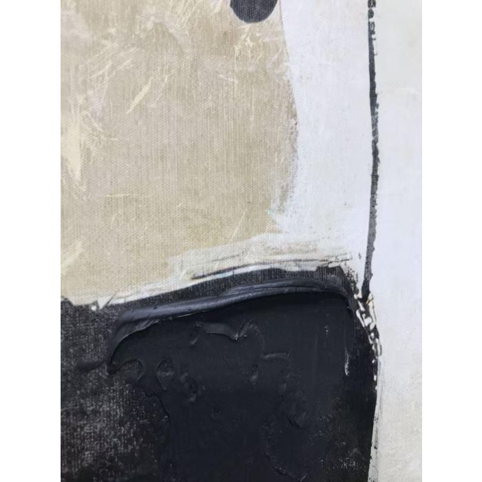 DKD Home Decor Cuadro Abstracto Beige Negro 4 x 120 x 90 cm (2 Unidades)