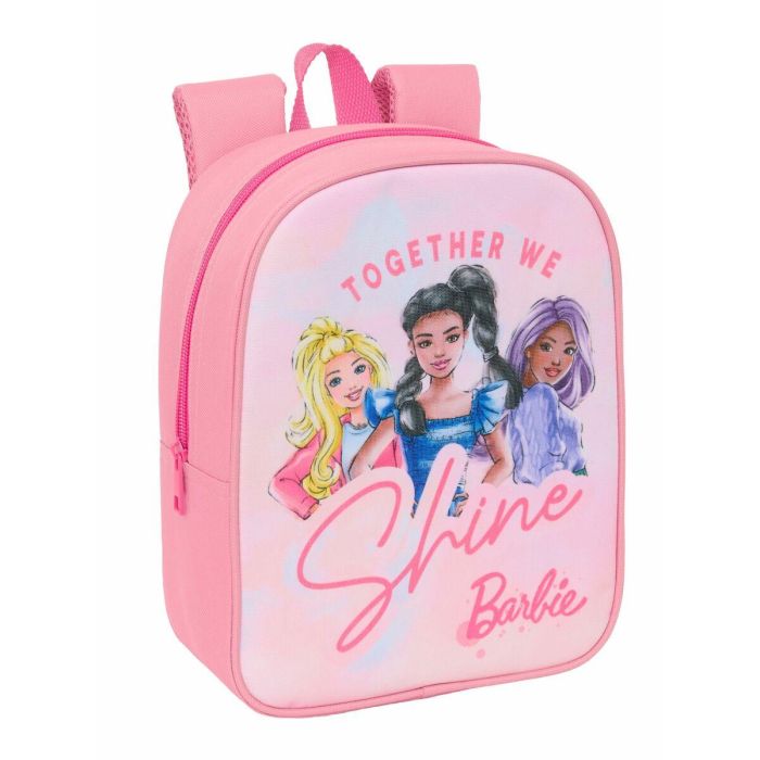Barbie Mochila Guardería adaptable a carro 22x27x10cm 5