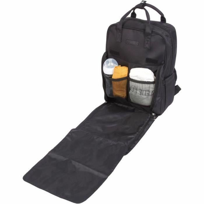 Tineo TIN3275052459534 Bolso cambiador forma mochila acolchado negro 2 Tineo TIN3275052459534 Bolso cambiador forma mochila acolchado negro 2
