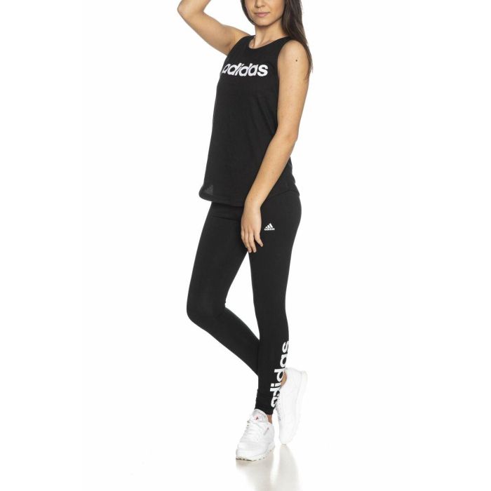 Camiseta de Manga Corta Hombre Adidas Negro 5