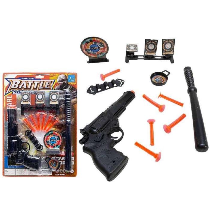 Pistola set policia con accesorios 28,5x38x2,5 cm 1 Pistola set policia con accesorios 28,5x38x2,5 cm 1