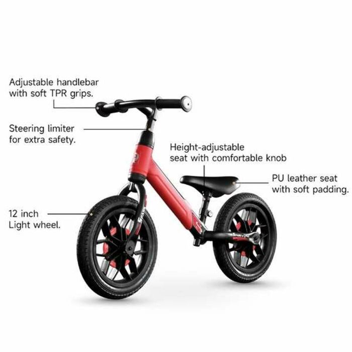 Bicicleta Infantil Ociotrends Spark Rojo Sin Pedales 1 Bicicleta Infantil Ociotrends Spark Rojo Sin Pedales 1