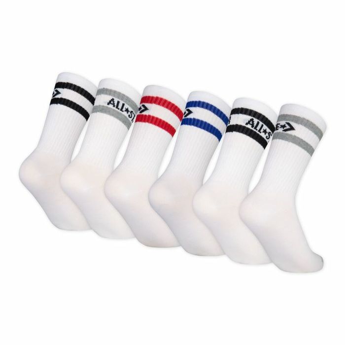 Calcetines Converse Wordmark Crew Blanco (5-7 Años) 5 Calcetines Converse Wordmark Crew Blanco (5-7 Años) 5